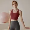 Sujetador Deportivo de Tirante Ancho para Mujer, Ropa Exterior de Fitness Una Pieza con Almohadillas en el Pecho, Camiseta sin Mangas de Yoga, Camiseta sin Mangas de Yoga con Almohadillas Integradas en el Pecho