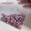 Rosa Fundo Plano Pequeno Redondo Diamante Arte de Unha Joia de Diamante Ss4 Diamante Solto King Fan Adesivo Diamante Rosa Diamante de Unha Fundo Plano Diamante Brilhante Diamante