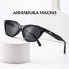 2024 nuevas gafas de sol retro ojo de gato chica popular marco pequeño libro rojo mujer populares en línea protección UV hombres