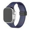 Pulseira de Silicone Adequada para Applewatch Ultra Iwatch10 Apple S9/8/7/6/5 Pulseira com Fecho Magnético