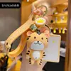 Llavero de dibujos animados colorido todo el camino tú cervatillo accesorios de moda para novias colgante de bolsa de amor personalidad llavero de coche