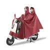 Nuevo Poncho de Lluvia para Ciclismo Madre e Hijo Doble Persona Impermeable Completo Transpirable Ampliado Engrosado Poncho de Lluvia para Doble Persona