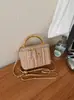 Mini bolso de mujer 2026 nuevo de moda verano popular tejido a mano bolso de hombro cadena bandolera bolso de paja