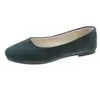 Zapatos Planos de Moda Cuadrados para Primavera y Otoño 2026 para Mujer Estilo Coreano Gamuza Boca Baja Zapatos de una Sola Pieza Zapatos de Mujer Talla Grande Exportación 4243