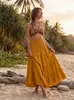 Comercio Exterior Ropa de Mujer Playa Protección Solar Cubrebikini Cubierta Exterior Traje de Baño Cubierta Falda Larga de Rayón