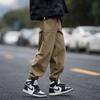 Pantalones casuales holgados y a la moda para primavera y otoño para hombre, pantalones de calle de marca de moda que combinan con todo para hombre.