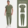 Temu se especializa en Uniformes de Enfermería, Uniformes de Limpieza de Hoteles, Trajes de Ropa de Trabajo, Uniformes de Doctor y Enfermera de Color Puro Nuevos Europeos y Americanos