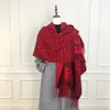 Bufanda de moda transfronteriza europea y americana con letra F para mujer, nuevo estilo otoño/invierno, cachemira sintética, chal cortavientos y cálido, disponible para transmisión en vivo y dropshipping