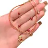 Pulsera Colgante de Caballo con Goteo de Aceite de Zircón Chapada en Oro Real de 18K, Pulsera Versátil para el Año de Nacimiento, Joyería de Lujo Ligero de Alta Gama