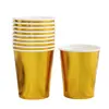 Amazon Papel Bronceador Desechable para Vasos Impresión Estrellas Decoración Fiesta de Cumpleaños Suministros para Cena 9 oz 250 ml