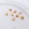 Color oro 14K piedra cuentas sueltas cuentas de forma especial no estándar cuentas de arroz pulsera pendientes DIY hechos a mano joyería con cuentas