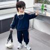 Camisa Polo para Niños Traje de Otoño Sudadera Tejida para Bebé Ropa Guapa de Manga Larga para Niño Pequeño Conjunto Deportivo de Dos Piezas