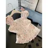 Ropa de Mujer de Comercio Exterior, Nuevo Estilo de Verano, Camisas Bordadas Elegantes y a la Moda Francesas, Adecuadas para Salir, Citas y Uso en la Oficina