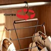 Perchero de ropa de madera maciza en forma de V de doble cara con ganchos, ahorrador de espacio, multifuncional, para almacenamiento en dormitorios