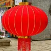 Farol Rojo Tela Flocada Fuzi Estampado en Caliente Boda Festival de Medio Otoño Año Nuevo Festival de Primavera Día de Año Nuevo Trasladado a Balcón Farol Rojo