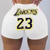 D9488 Amazon Quente Europeu e Americano Feminino Sexy Feminino Shorts Apertados Shorts Estampados Calças de Yoga