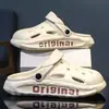 Sandalias de Playa para Hombre de Verano Nuevas Antideslizantes de Suela Gruesa con Efecto Amortiguador, Medias Pantuflas de Punta Cerrada para Uso en Exteriores