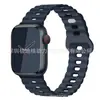 Para Banda de Apple Watch iwatch Color Único y Doble Hebilla de Rayo de Silicona Correa Ultra applewatch 1-8