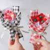 Buquê de Flores de Lã, Flores Simuladas, Flores Pompons de Tricô, Flores Artesanais Prontas, Presentes de Aniversário para Melhores Amigos, Atacado Transfronteiriço