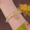 Nuevo brazalete de candado de longevidad para mujer ins2023 de alto valor cadena de mano para estudiantes regalo de nicho antiguo para novias