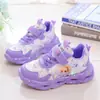 2024 Primavera y Otoño Nuevos Zapatos de Niña Luces tenis Cuero Zapatos de Bebé Princesa Zapatos para Niñitas Zapatos Casuales Modernos