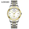 Reloj de cuarzo marca Longbo, venta directa del fabricante, reloj casual simple, reloj de pareja impermeable