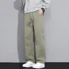 Enbu Otoño Nuevo Pantalones Casuales para Hombre Rectos Sueltos Adelgazantes de Negocios Caída Pierna Ancha Ropa para Hombres Jóvenes Pantalones Largos