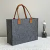 Bolsa de Feltro Bolsa de Mão Logo Personalizado Armazenamento Saco de Presente Sacola de Compras Grande Capacidade Alça de Mão Ombro Tote Bag Personalização
