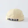 Gorro de bebé estilo chino con letras inglesas personalizadas, gorra tipo melón para niños de 2 años, sombrero de moda para actuaciones, comercio exterior