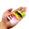 Anzuelos de Pluma Hechos a Mano del Fabricante, Anzuelos con Cabeza de Plomo 0.9g 1.7g 3.5g, Anzuelos de Mosca Micro, Anzuelos de Pluma de Cabeza de Plomo de Colores al por Mayor