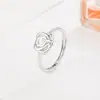 Anillo Minimalista de Flor de Rosa para Mujer, Diseño Único, Anillo para Dedo Índice, Nuevo Anillo Abierto de Alta Gama Tendencia 2022
