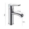 Grifo de Acero Inoxidable Personalizado para Lavabo, Grifo de Acero Inoxidable para Lavabo de Encimera, Proyecto de Comercio Exterior Transfronterizo Grifo a Prueba de Salpicaduras de Agua Fría y Caliente para Lavabo