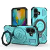 Adequado para Capa de Celular Apple Series J-20 Anti-Queda Suporte de 360 Graus Capa Magnética para Celular Capa para Celular Ipone17