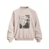 Sudadera con capucha de cuello redondo y estampado de letras estilo americano, lavada, para hombre, corte holgado, estilo primavera y otoño, teñido anudado, desgastada, tendencia callejera