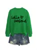 Amazon eBay site independente moda casual confortável feminina olá fim de semana coração outono e inverno moletom