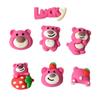 Venta Caliente Lindo Oso Fresa Dibujos Animados Resina Accesorios Coche Joyería Accesorios Fabricante Venta al por Mayor Pj1071