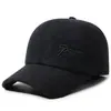Nueva Gorra Plana de Invierno para Hombre con Felpa Gruesa, Gorra de Algodón Cálida Casual para Exteriores, Gorra de Béisbol a Prueba de Viento con Protección para los Oídos