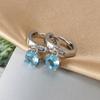 Nicho francês simples ins estilo frio único diamante incrustado zircão design senso elegante all-Match brincos banhados a ouro 18K