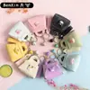 Porta-moedas de Couro Fofo Sanrio Chaveiro Acessório para Mochila Pingente Porta-cartões Estojo para Fones de Ouvido Chaveiro Pequeno Presente