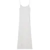 Modal Slip Saia Feminina Base Fina Petticoat Slim-fit Slim-fit Vestido Sleeveless Midi Dress Vestido Anti-penetração