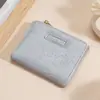 Carteira Popular Feminina 2024 Novo Estilo Coreano Estudante Retro Dobrável Carteira Estilo Floresta Fivela Retro Porta-Moedas
