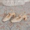 Sandalias Transpirables con Puntera de Malla para Mujer, Cuadradas Casuales con Tiras de Una Sola Línea, Zapatos Mary Jane Versátiles para Mujer, Zapatos con Espalda Hueca