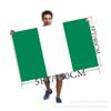 Tamanho do pé da Amazon por atacado 3 * 5 pés 90 * 150 cm Bandeira da Nigéria suporte de bandeira de poliéster