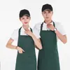 178 Estilos Avental de Trabalho Confortável Respirável Roupas para Trabalho em Grupo Loja de Chá com Leite Cafeteria Estampa Bordado Unissex