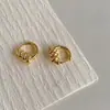 Nuevos Pendientes Elegantes Estilo Francés de Gama Alta Frescos Ins Envolvente Nudo Espiral de Primavera Hebilla de Oreja Aro de Oreja de Moda para Mujeres