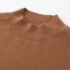 Fábrica da Mongólia Interior Suéter Pure Cashmere Mulheres 100 Cashmere Meia Gola Alta Cor Sólida Slim Fit Suéter Base Interior Outono e Inverno