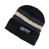 Gorro de lana cálido a prueba de frío para exteriores de invierno para ciclismo, gorro de punto a rayas, para hombre, invierno, protección para las orejas, gorro de algodón, Nuevo