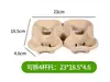 Portavasos de Pulpa Desechable Desgarrable Portavasos Antiescaldado Desmontable Portavasos Universal de Pulpa para Té de Leche Café para Llevar