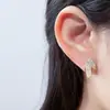 Pendientes de Perla con Hoja Plata de Ley 925 con Aguja Moda Lujo Accesible Pendientes de Circonita Micropavimentada Pendientes Versátiles de Gama Alta Hojas
