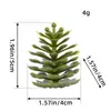 Fabricante Piña Flor de Pino Decoraciones Navideñas Adornos Colgantes Bricolaje Plástico Abeto Pino Accesorios Decoraciones para Árbol de Navidad